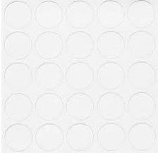 Заглушка самоклеящаяся d=14 белый альпийский 321 (25шт)