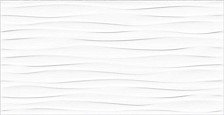 Плитка облицовочная (24,9х50) Diva рельеф белый TWU09DIV000 (Alma Ceramica, Россия)