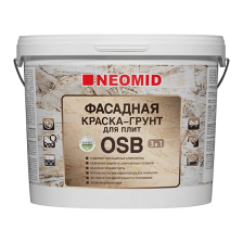 Краска-грунт фасадная для плит OSB Proff 3 в 1 (1кг) Неомид  