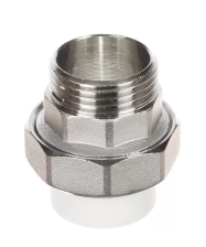 Муфта полипропиленовая разъёмная D25-1 наружная резьба Vekplast