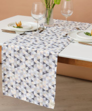 Дорожка на стол 40х149 Этель Тругольники