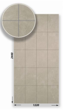 Панель рустованная (1,22х2,44) "Бетон В-4"