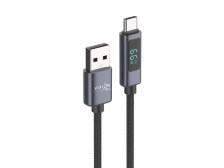 Кабель USB VIXION PRO (VX-23c) Power Delivery Type-C 66W, 1м, серый