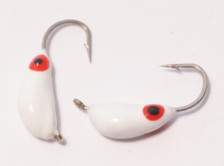 Мормышка вольфрамовая KUTBERT "Нимфа с ушком" с глазком d2.5, 0,55гр, цвет белый 305582