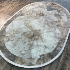 Ковер DECO 23751B GREY-GREY 1,6x3,0м овал