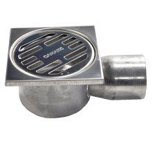 Трап 100х100мм горизонтальный нержавеющая сталь 00021