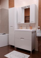 Тумба с раковиной VAKO Лия Moduo Slim -80 2ящика