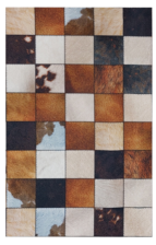 Коврик SHAHINTEX SILK PHOTOPRINT (11) "Пэчворк Шкурки" 50х78