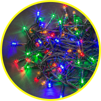 Гирлянда "Нить" 21,5м 100LED НТ мульти IP44 61830 NGF-S01