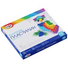 Пластилин 10 цв 200 г Гамма Классический 268016
