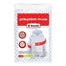 Плащ-дождевик EVA01GO горох на кнопках  Komfi
