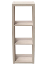 Стеллаж Фора 3 дуб беленый 112х41х38