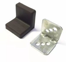 Уголок мебельный 25х25х28 с декоративной пластиковой накладкой венге