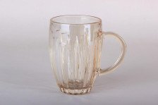 Кружка 370 мл gold стекло 8306