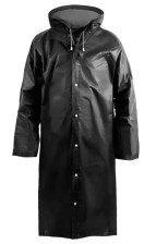 Плащ-дождевик EVABL1 черный, на кнопках, Komfi