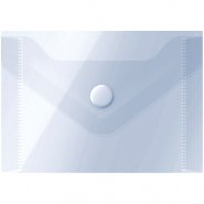 Папка-конверт с кнопкой А7 OfficeSpace прозрачная