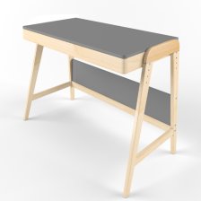 Стол растущий "Робин Wood Вуди" комбо серый , цвет: лак+серый