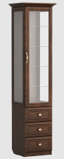 Шкаф с витриной "Данте" Р330.09 Дуб денвер коньячный