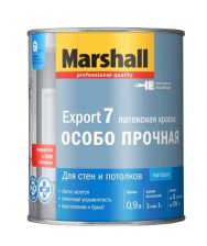 Краска Export-7 ВЭ белая матовая (0,9л) Marshall