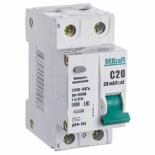 Выключатель дифференциальный  2 р 20А 30мА тип АС 4,5кА Sche 16053 DEK