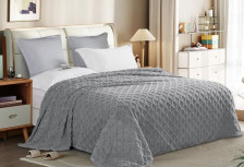 Плед 180х200 велсофт в чемодане Cleo Gammi 180/002-GAM