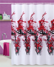 Штора для ванной комнаты 180х180см AQUA-PRIME ПВХ с кольцами 028D1