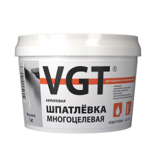 Шпатлевка многоцелевая акриловая для наружных и внутренних работ (1кг) ВГТ