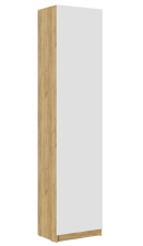 Шкаф Бостон ШК-003 Дуб крафт золотой/Белый 550х2360х414мм