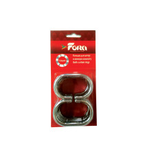 Кольца для штор FORA хром/пластик (12штук в упаковке) К14