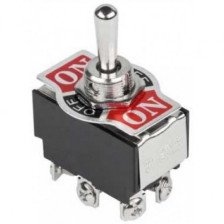 Тумблер ON-OFF-(ON) (6c) 250V 10А двухполюсный 36-4171