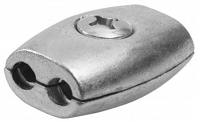Зажим для стальных канатов "бочонок" алюминевый 3 мм