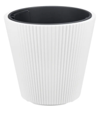 Кашпо Стрип со вставкой 390х370мм 40л белый