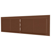 Решетка 450х130 вентиляционная, коричневая, переточная односторонняя (4513РП )