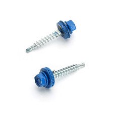 Саморезы для крепления кровли 4,8х70 20 шт  со сверлом RAL 5002 ультра-синие