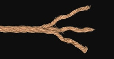 Веревка ВД джутовая крученая 3-прядная 12 мм 620кгс