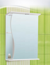 Зеркало со шкафчиком VAKO Волна -50 (50х70х23)