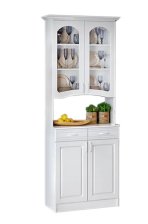 Буфет 2-х створчатый Констанция Белый матовый 800х2250х430 мм