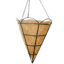 Кашпо подвесное коковита Конус 25см 455-640