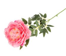 Цветок искуственный Пион 67см розовый