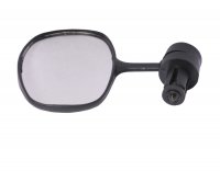 Зеркало 6-647067 овальное 50/90 мм панорамное 2 степени свободы торцевое крепление (20) черное AR