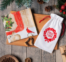 Набор подарочный (полотенце+формочки для запекания 2шт) XMAS FARM 5081041 Цвет: Тематическое  