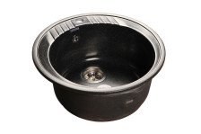 Мойка D520 искусственный камень (308) черный GF-R520 (GF-52)
