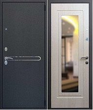 Дверь входная Линия Зеркало Букле (капучино) 960х2050 Правая (7,5см)