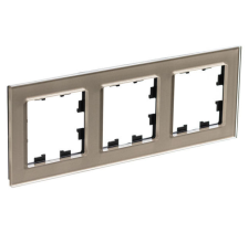 Рамка 3-м Atlas Design Nature ATN320503 шампань стекло