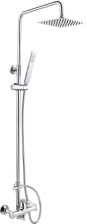 Душевая колонна TRULA-DOC-CRM со смесителем для верхнего и ручного душа
