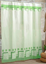 Штора для ванной комнаты 180х200см MIRANDA Lykia (зеленый) полиэстер MRD.01.M5087/gr