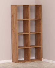 Стеллаж 8 ячеек Дуб крафт золотой 710х300х1400