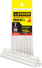Тубы для клеящего пистолета (прозрачные) STAYER, 7х100мм, 6шт 2-06817-Т-S06