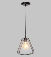 Люстра IM MD.5575-1-P-BK-VC H1000 L250 1х60W E27