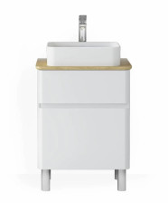 Тумба Morelle -60 напольная Белая/Охра